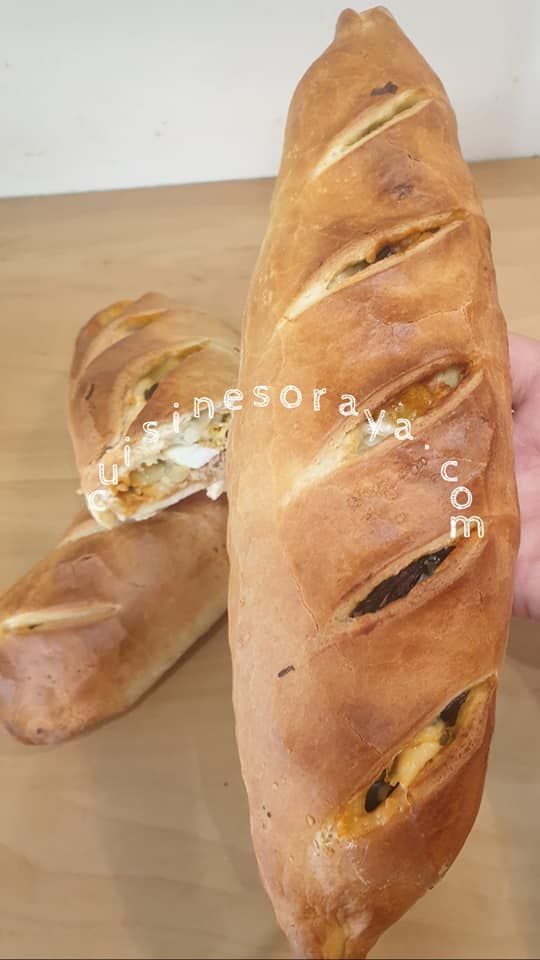 Baguette maison farcie
