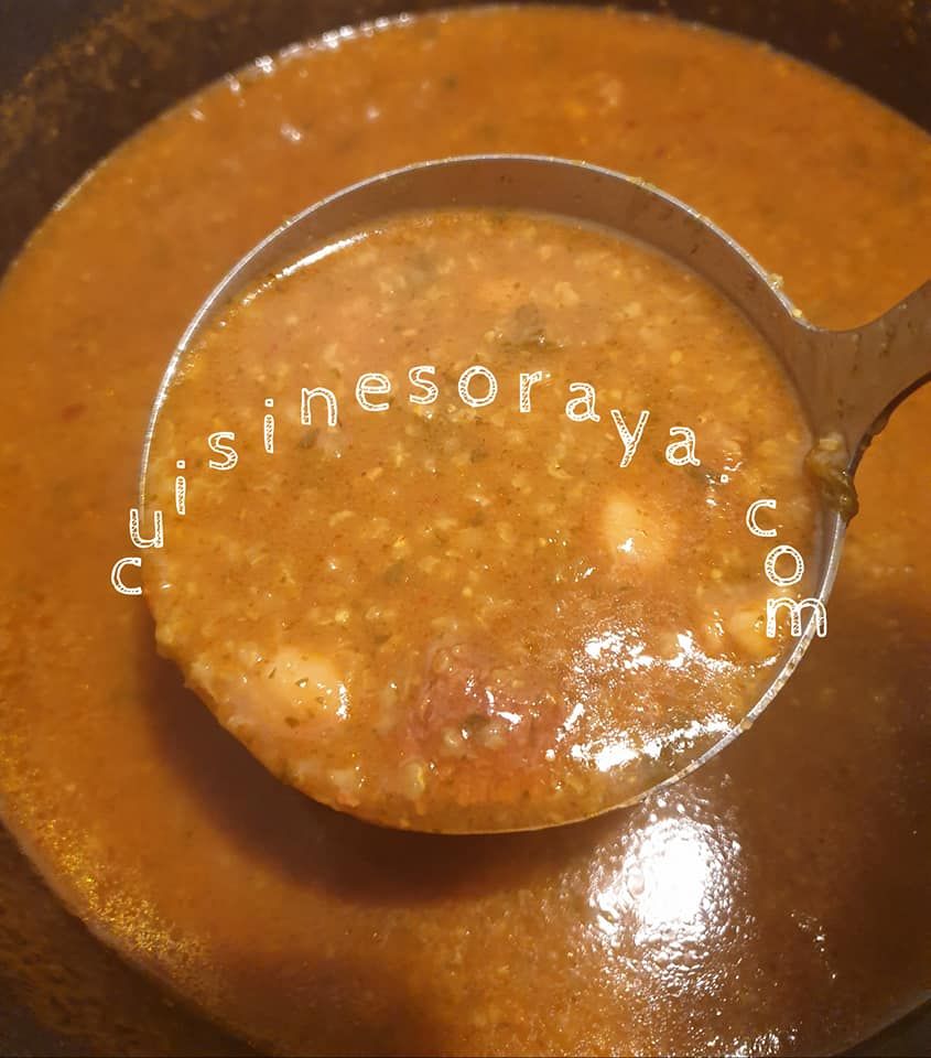 Chorba à la semoule d&rsquo;orge – Chorba Tunisienne Tchicha