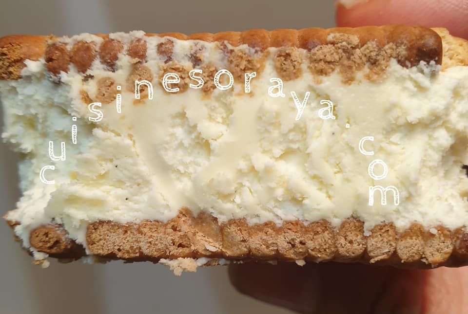 Biscuit à la crème glacée à la vanille et chocolat (sans sorbetière)