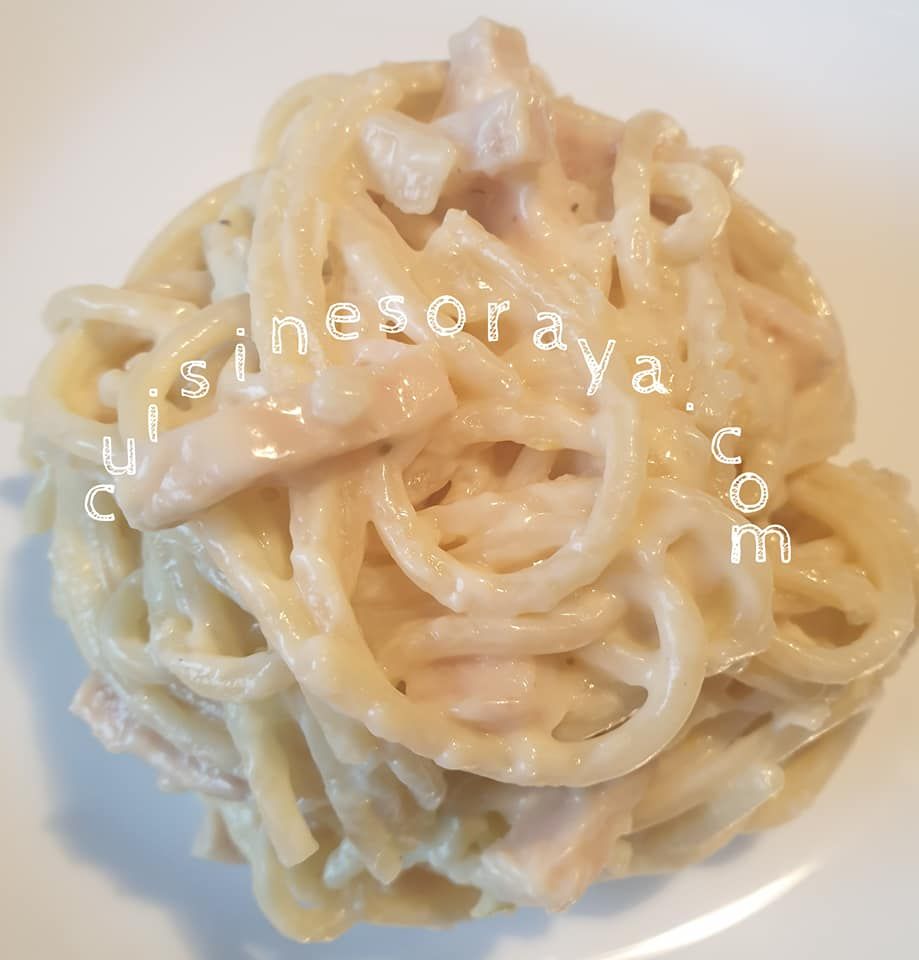 Spaghettis carbonara légère (sans crème)