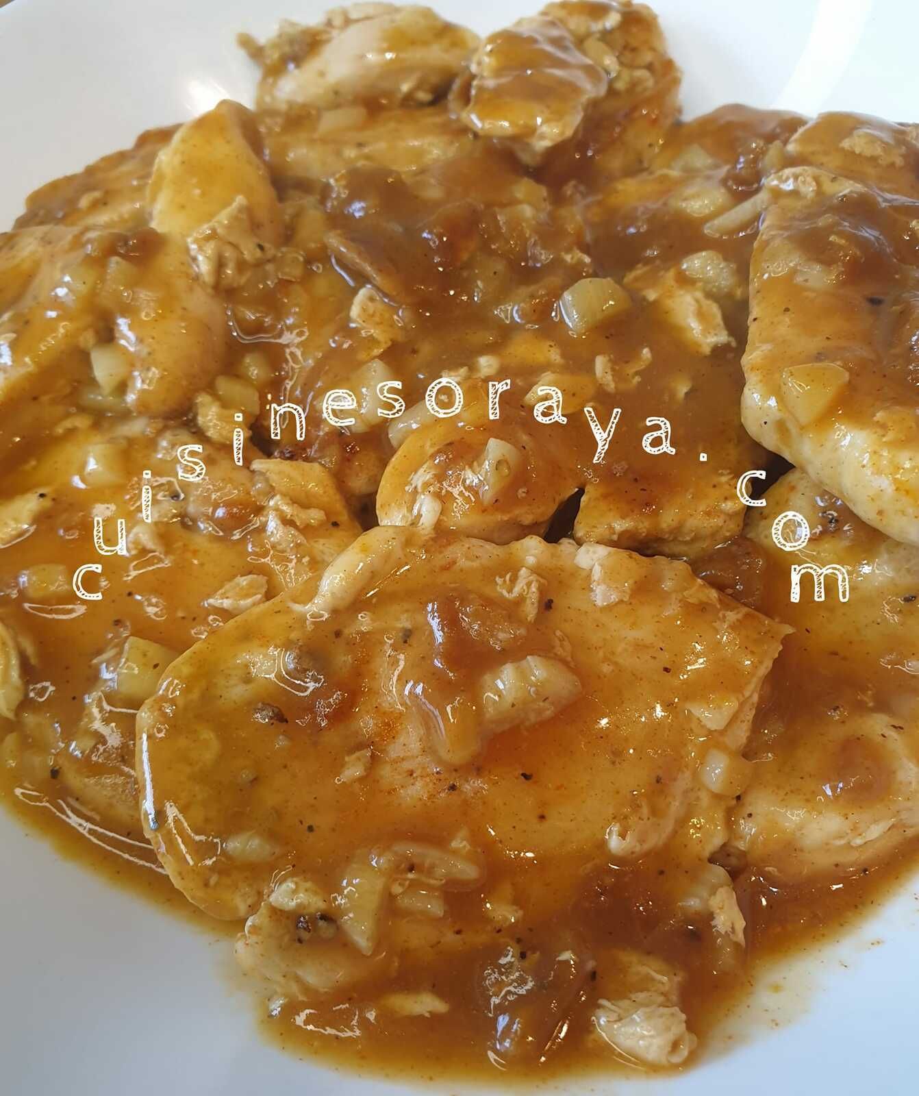 Aiguillette de poulet sauce paprika (sans matière grasse)