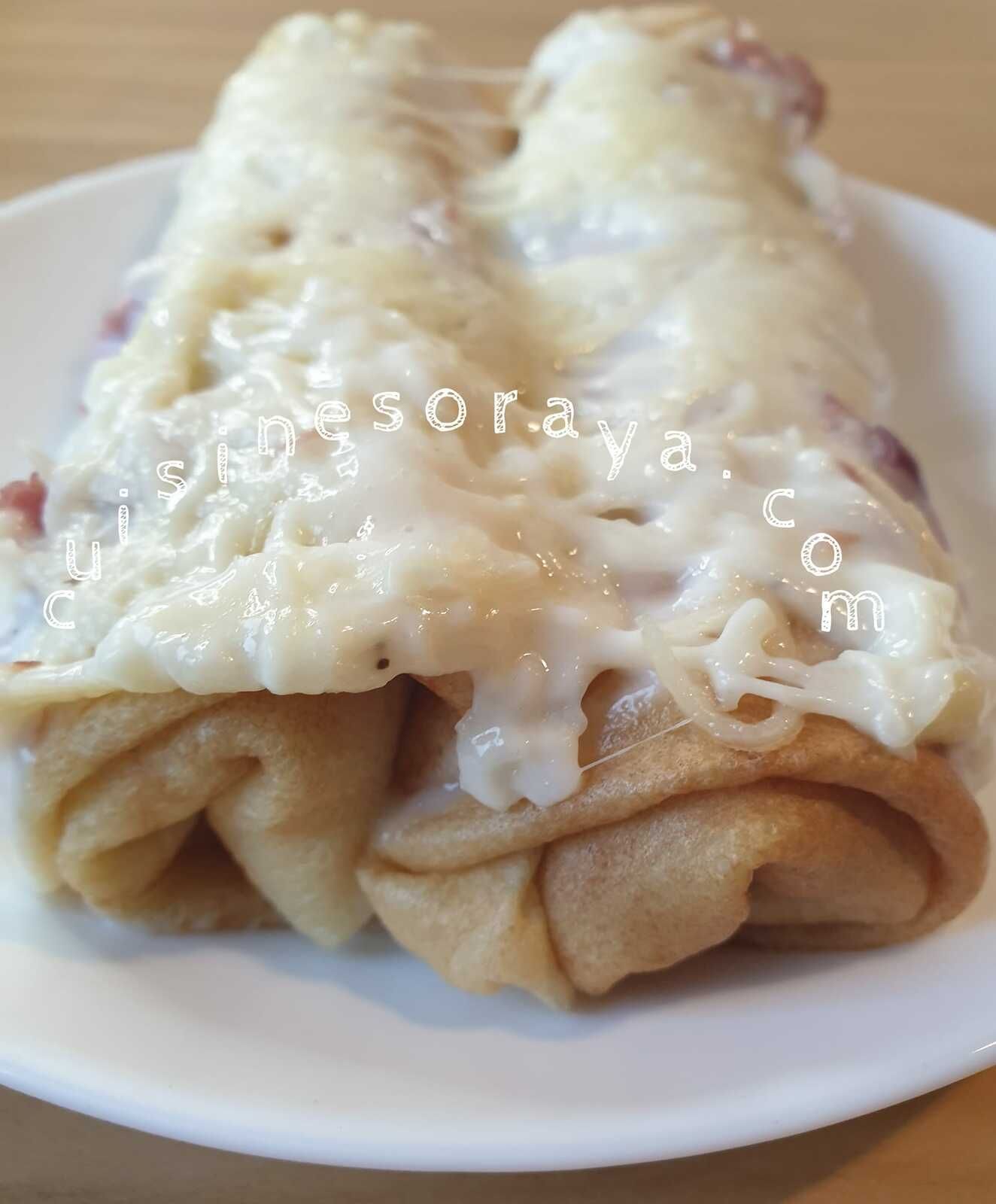 Crêpes au jambon à la sauce Mornay (diététique) – Sans résidu