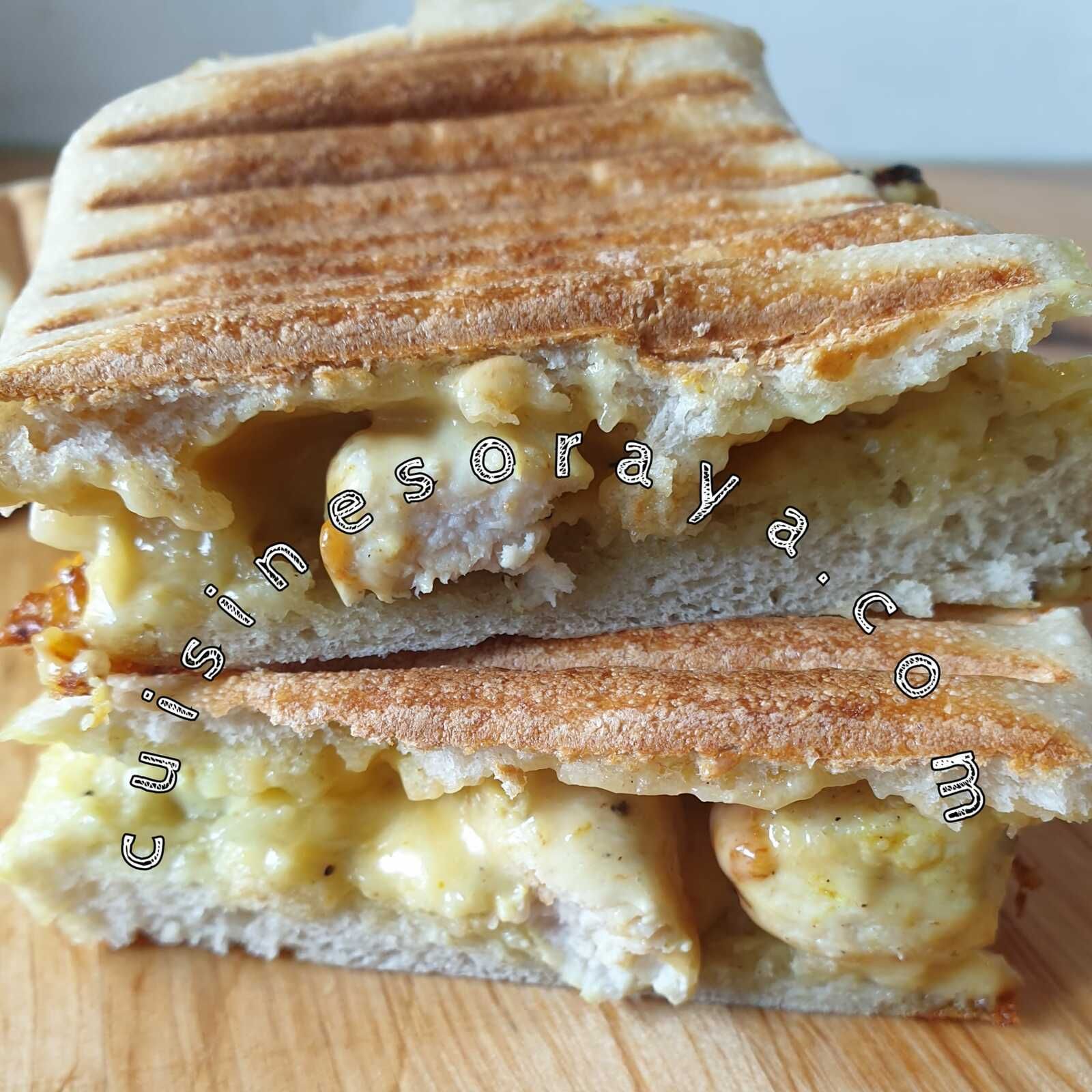 Panini poulet curry