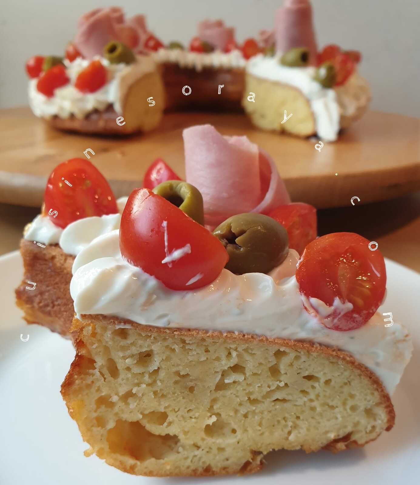 Gâteau couronne salée