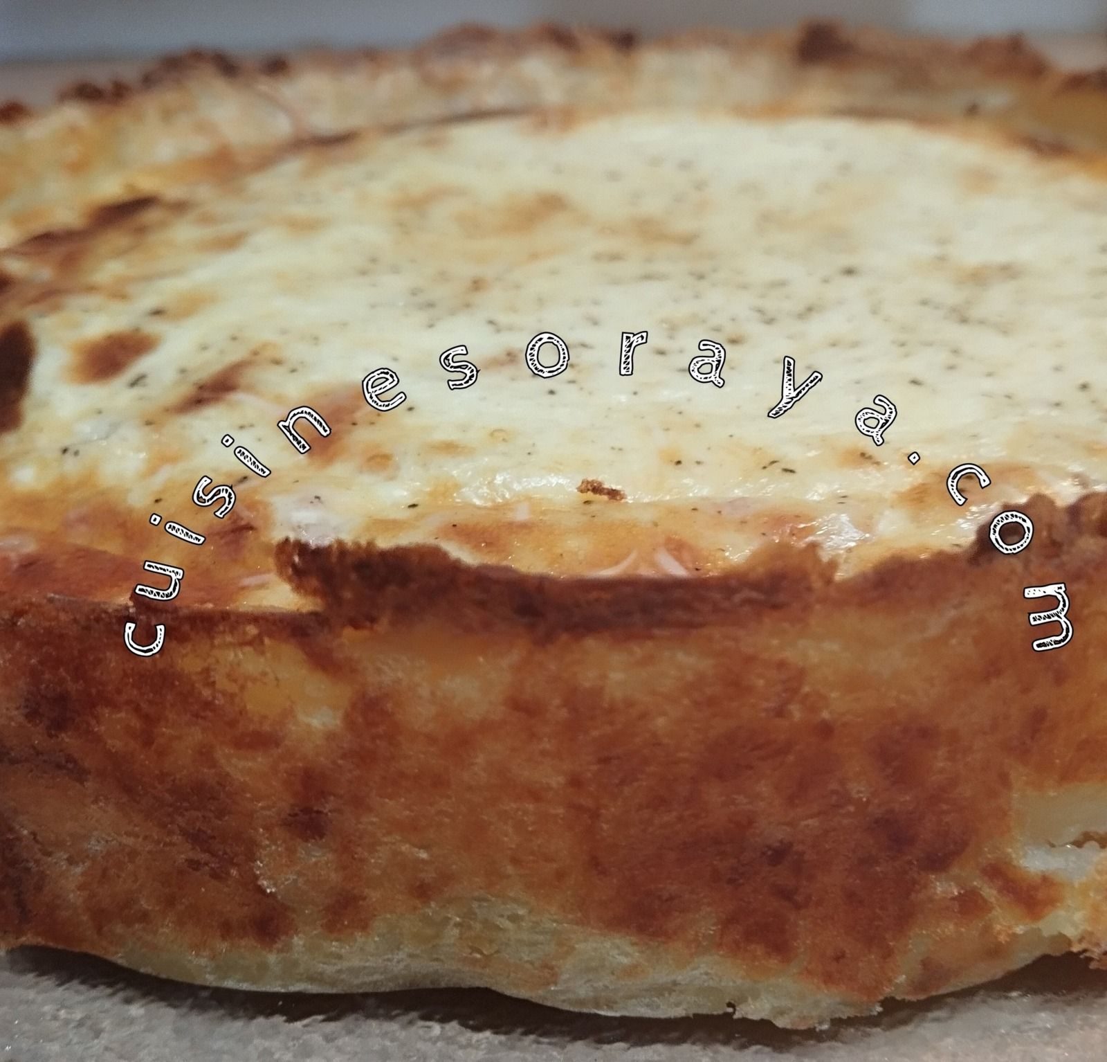 Quiche avec pâte aux pommes de terre
