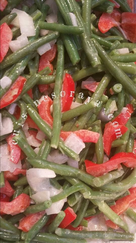 Salade d&rsquo;haricots verts et poivrons