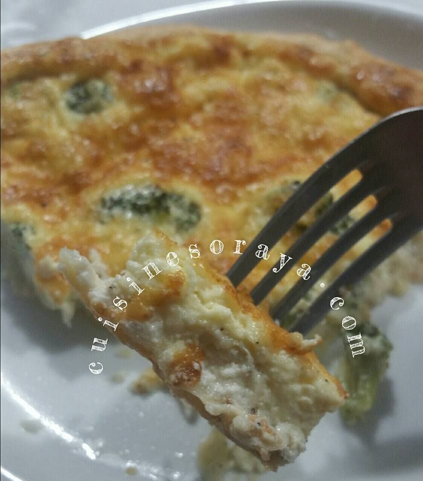 Tarte aux brocolis et chèvre