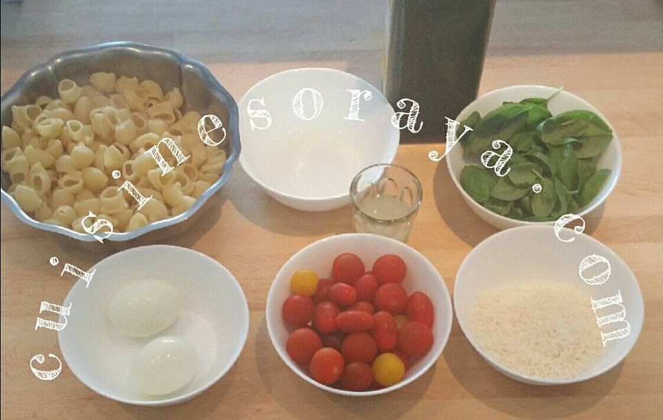 Salade de pâtes basilic